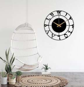 Arabic number metal wall clock | islamic wall clock 40 x40 cm